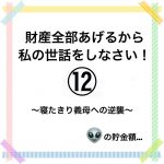 財産全部あげるから私の世話をしなさい！⑫