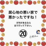 居心地の悪い家で悪かったですね！⑳